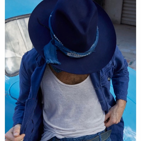 Worth & Worth Other - Worth & Worth Vagabond Felt Fedora Hat in Electric Blue - NWOT